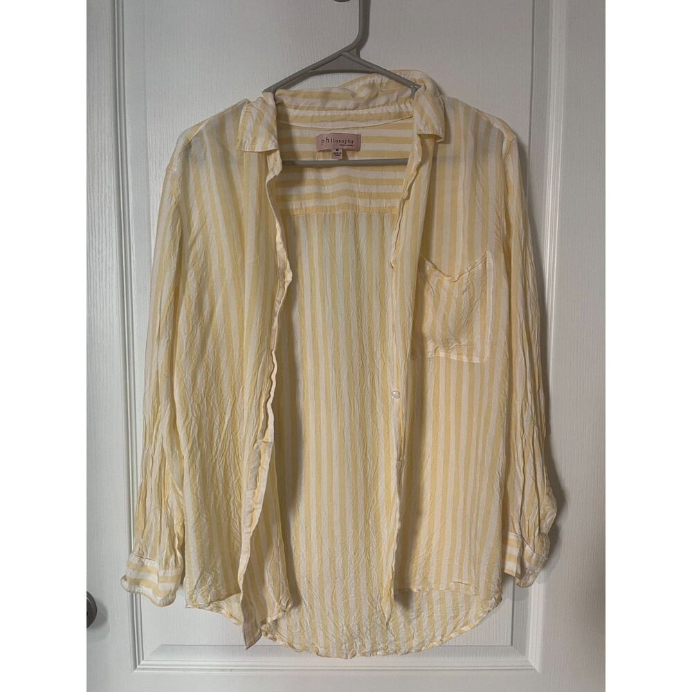 Philosophy Republic Lightweight Button Down Size M NWOT